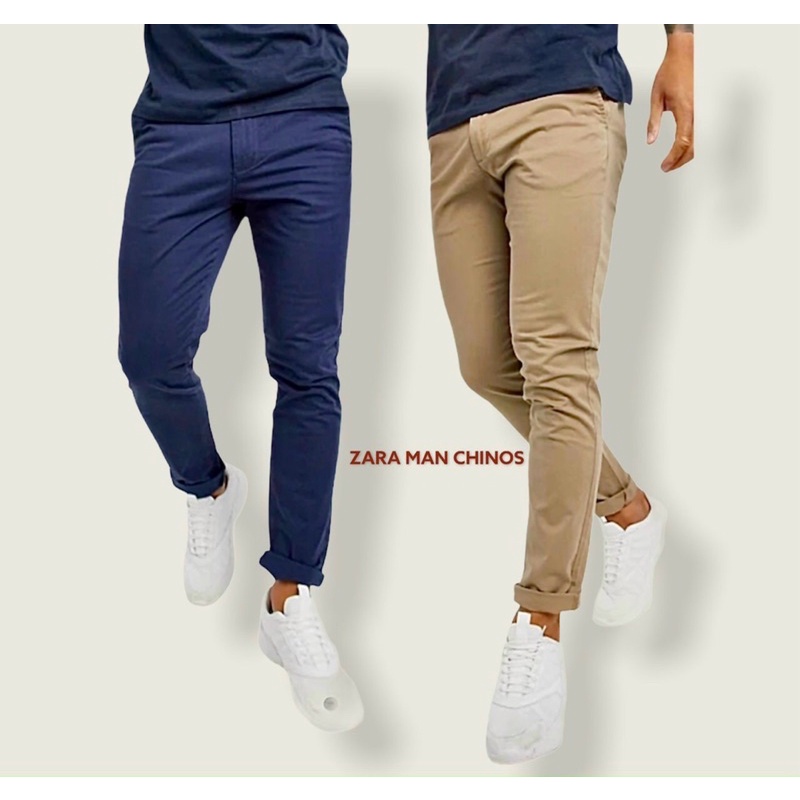 Quần dài kaki nam Zara côn From Slim fit