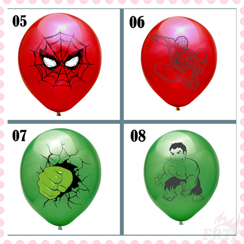 ❀ Marvel Superhero Series 02 Latex Balloons ❀ 1Pc 12inch Captain America / Iron Man / Spider Man Latex Latex Balloons Party Decoration Happy Birthday Party Supplies Baby Shower Decoration