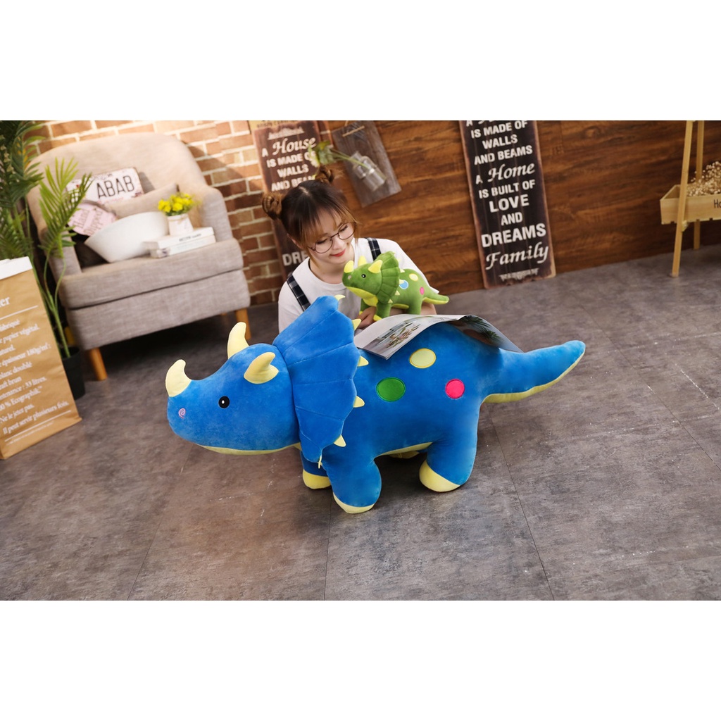 CÓ SẴNThú Nhồi Bông Hình Khủng Long Hoạt Hình 120cm Sống Động Như Thật Mềm Mại Làm Quà Sinh Nhật Cho Bé Trai Bé Gái