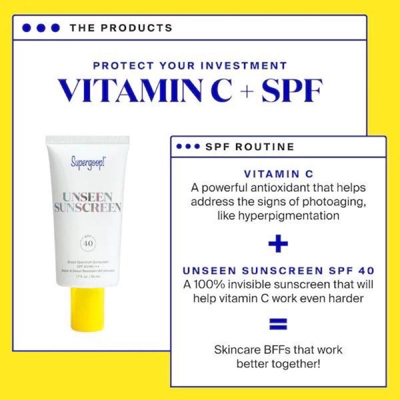 Sample chống nắng vitamin c kiềm dầu chống trôi Supergoop Gói 1,5ml