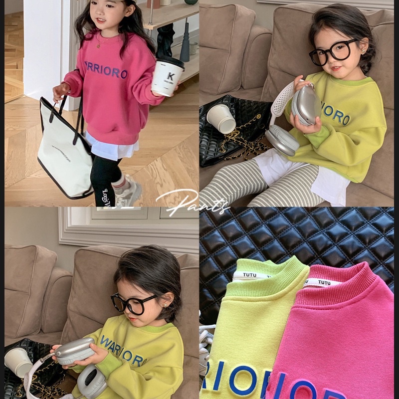Áo Sweater chữ nổi cho bé A887
