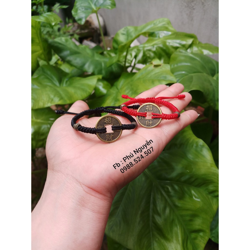 Vòng Đôi Đồng Xu May Mắn ( Thông báo size cổ tay )