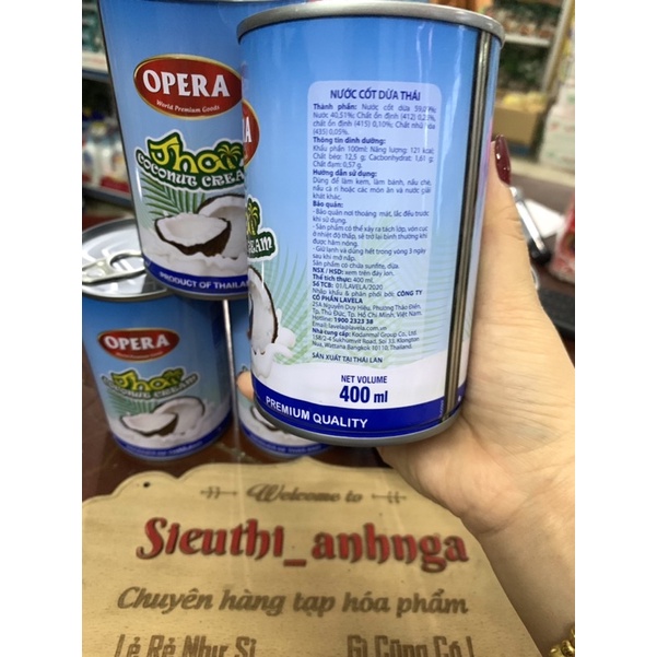 Nước Cốt Dừa Thái Opera 400ml / 165ml