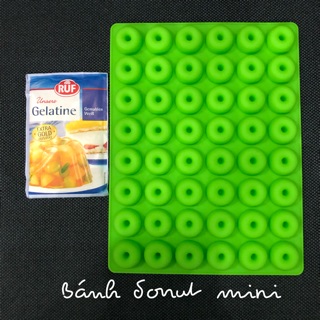Set khuôn silicon làm kẹo dẻo kèm gelatin ruf Đức
