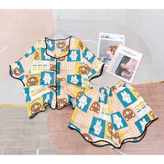 Set bộ ngủ lụa satin nhà chin's cao cấp
