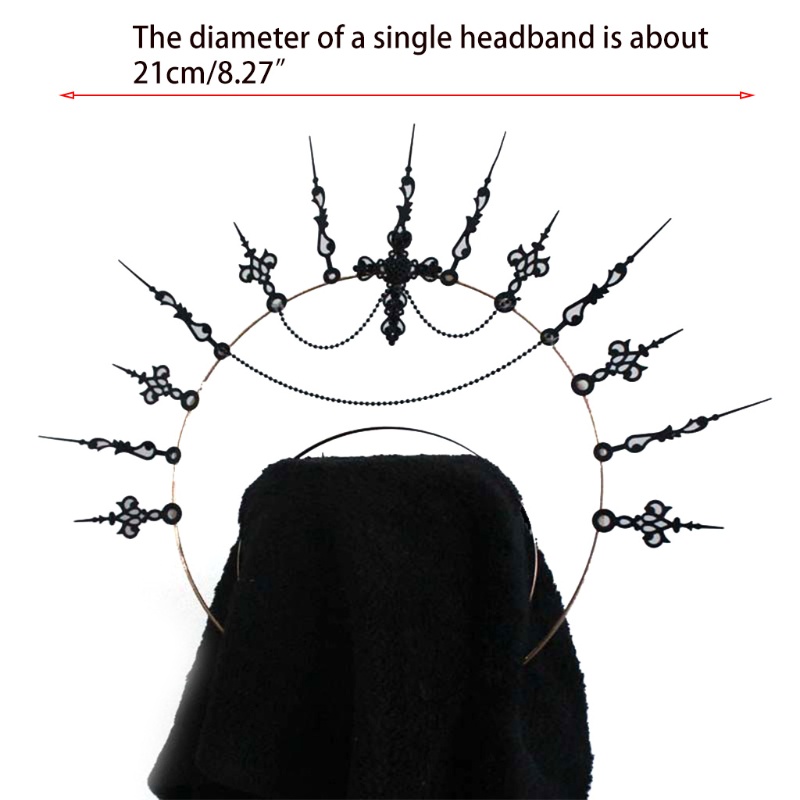 Phụ Kiện Vương Miện Kim Loại Tự Làm Phong Cách Lolita Vintage