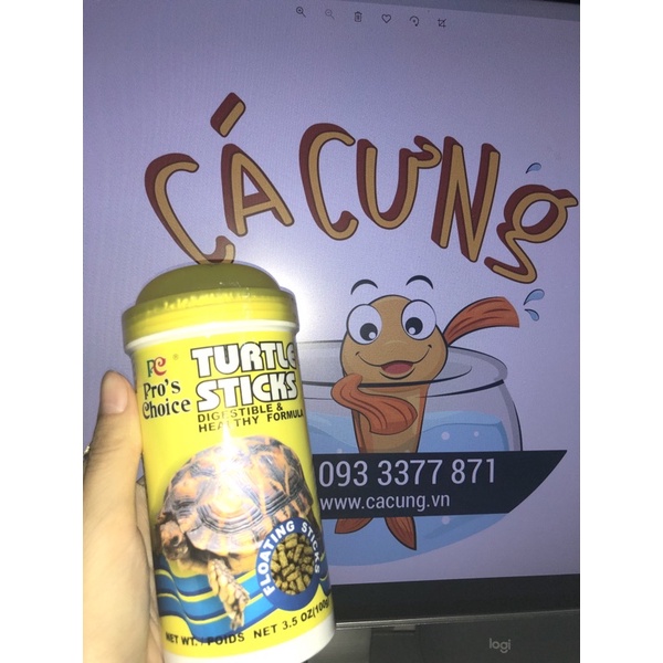 THỨC ĂN CHO RÙA CAO CẤP - TURTLE STICKS của PRO CHOICE 100g (Hàng Công Ty)