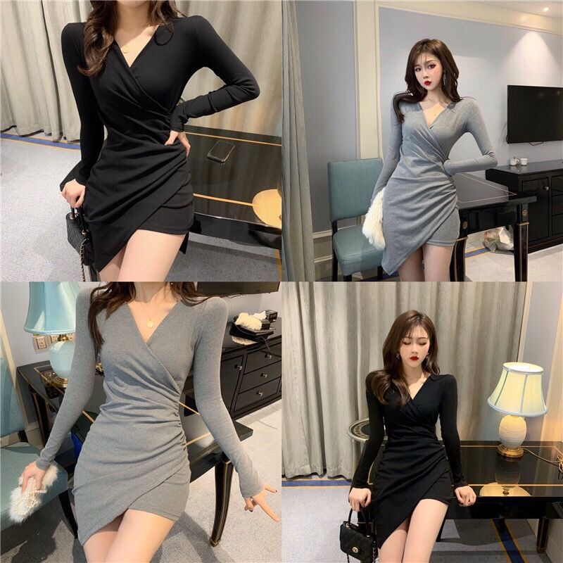 Đầm Ôm Dáng Phong Cách Mới Thời Trang Xuân Thu Gợi Cảm Cho Nữ