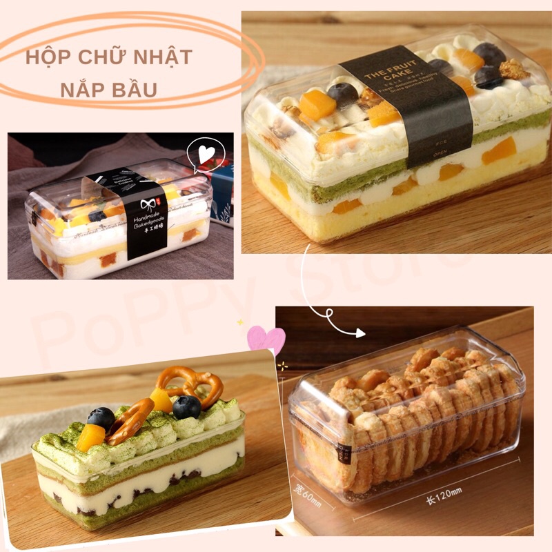 HỘP NHỰA CỨNG  - HỘP ĐỰNG BÁNH KẸO - POPPY STORE