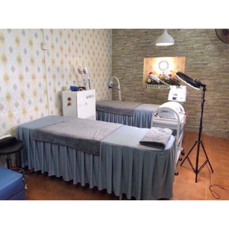 GA/DRAP THUN CHO GIƯỜNG SPA, GIƯỜNG MI, PHUN XĂM MAY THEO KÍCH THƯỚC YÊU CẦU