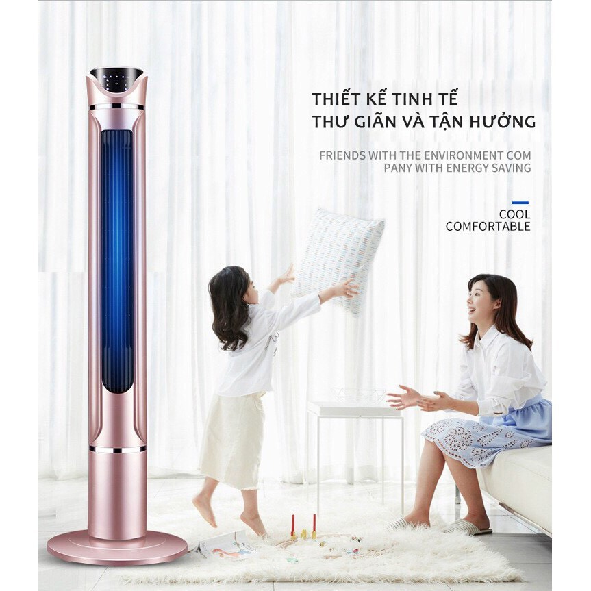 (BH 1 năm) QUẠT THÁP KHÔNG CÁNH- Quạt Tháp CAMEL 113CM hiển thị nhiệt độ, hẹn giờ, đảo gió kèm điều khiển từ xa