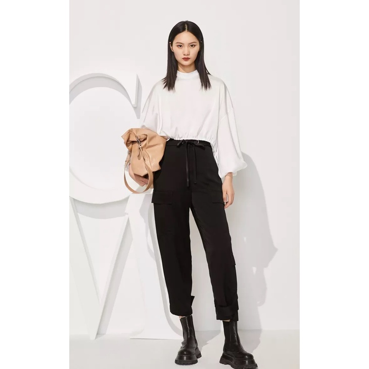 Vero Moda Quần Túi Hộp Trơn Cạp Cao Dây Rút Kiểu CoutureMade Cho Nữ 321250002