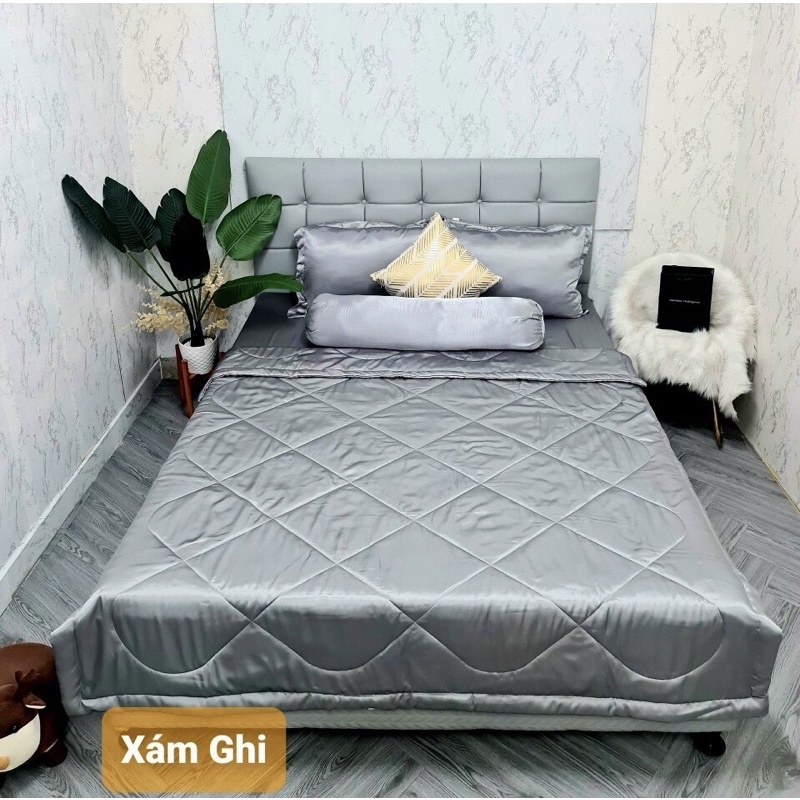 SALE drap phi lụa 4 món giá tốt 10 màu đủ size 1m-1m8 nệm 5-30p ga k nối trên mặt sỉ& lẻ toàn quốc