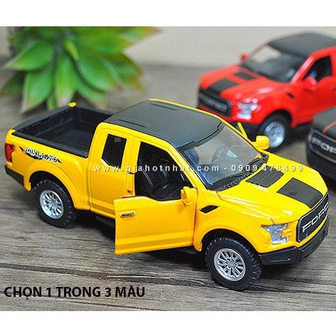 XE MÔ HÌNH SẮT BÁN TẢI FORD F150 TỈ LỆ 1:32 - MINIAUTO - VÀNG - 9707.2