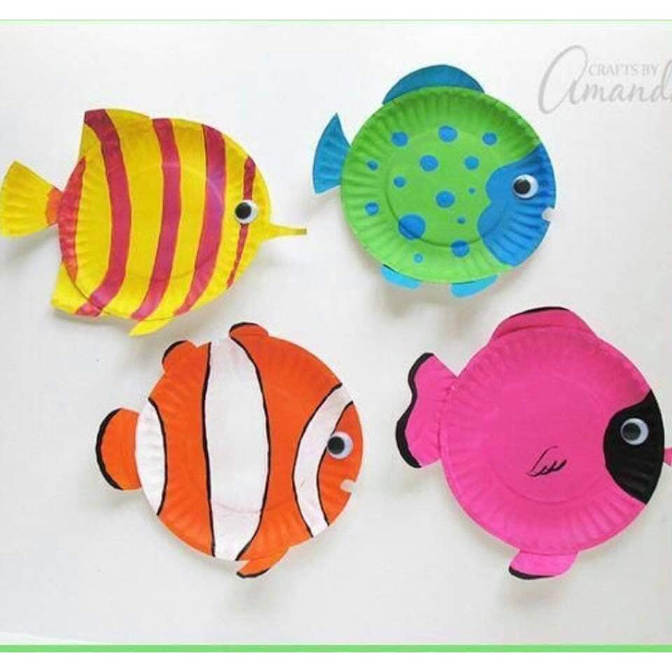 Set 10 Cốc Giấy, Ly giấy Nhiều Màu Làm Thủ Công Phân loại mầu sắc Cho Bé