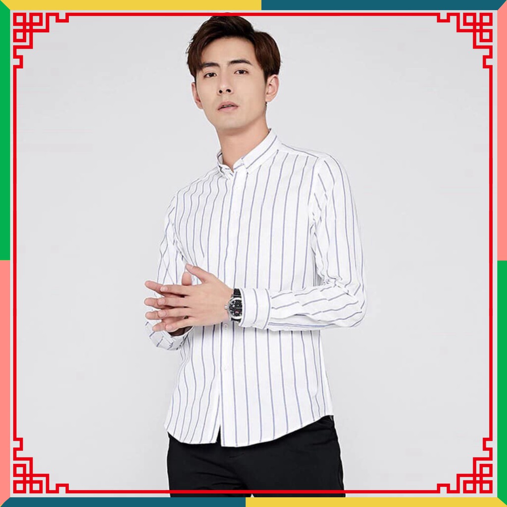 Áo Sơ Mi Nam ✨ kẻ sọc ✨ cotton dài tay cao cấp chuẩn men AH4256 [Thời trang nam]