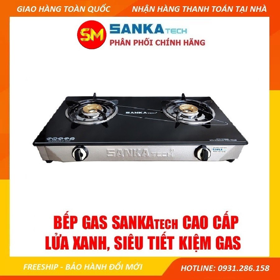 [Chính hãng - Giá rẻ] Bếp Gas Dương Mặt Kính SANKAtech SKT-521B