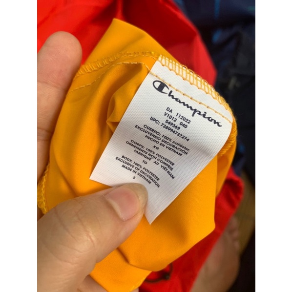 Áo khoác gió unisex Champ dư xịn khoá zip  BIGSIZE