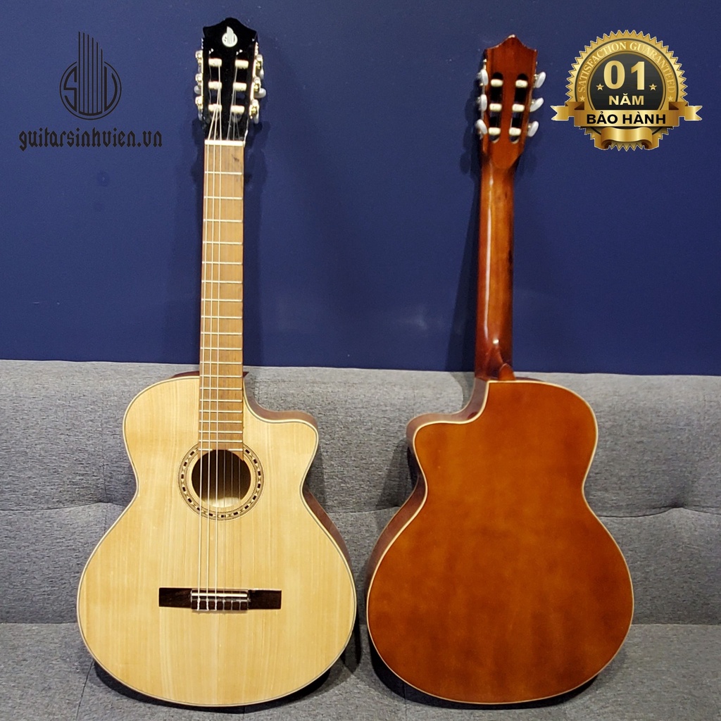 Đàn guitar classic tập chơi giá rẻ - có ty chỉnh cần SV-C1 - Guitarsinhvien.vn