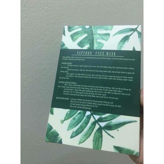 BỘT ĐẮP MẶT NẠ SAFFARON FACE MASK
