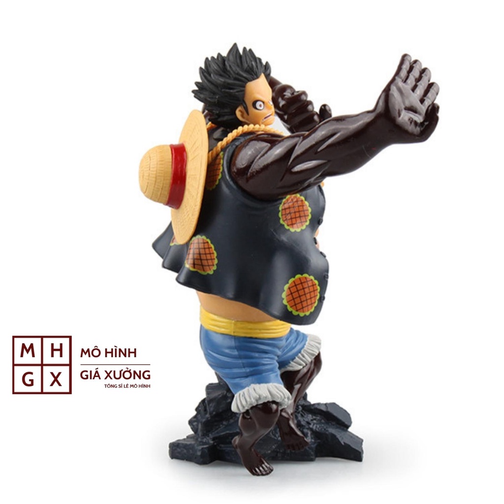 Mô hình One Piece Luffy gear 4 siêu đẹp cao 14cm trạng thái chiến đấu  , figure mô hình anmie one piece luffy