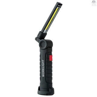 Đèn LED COB cầm tay 5 chế độ có đế nam châm sạc điện cổng USB