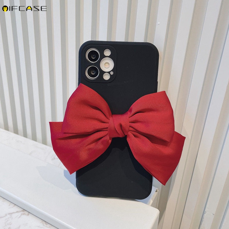 Oppo A15 A15S A9 A5 2020 A12E A3S Find X3 X2 Pro F11 F9 Phone Case Bowknot Bow Simple Matte Soft Casing Case Cover