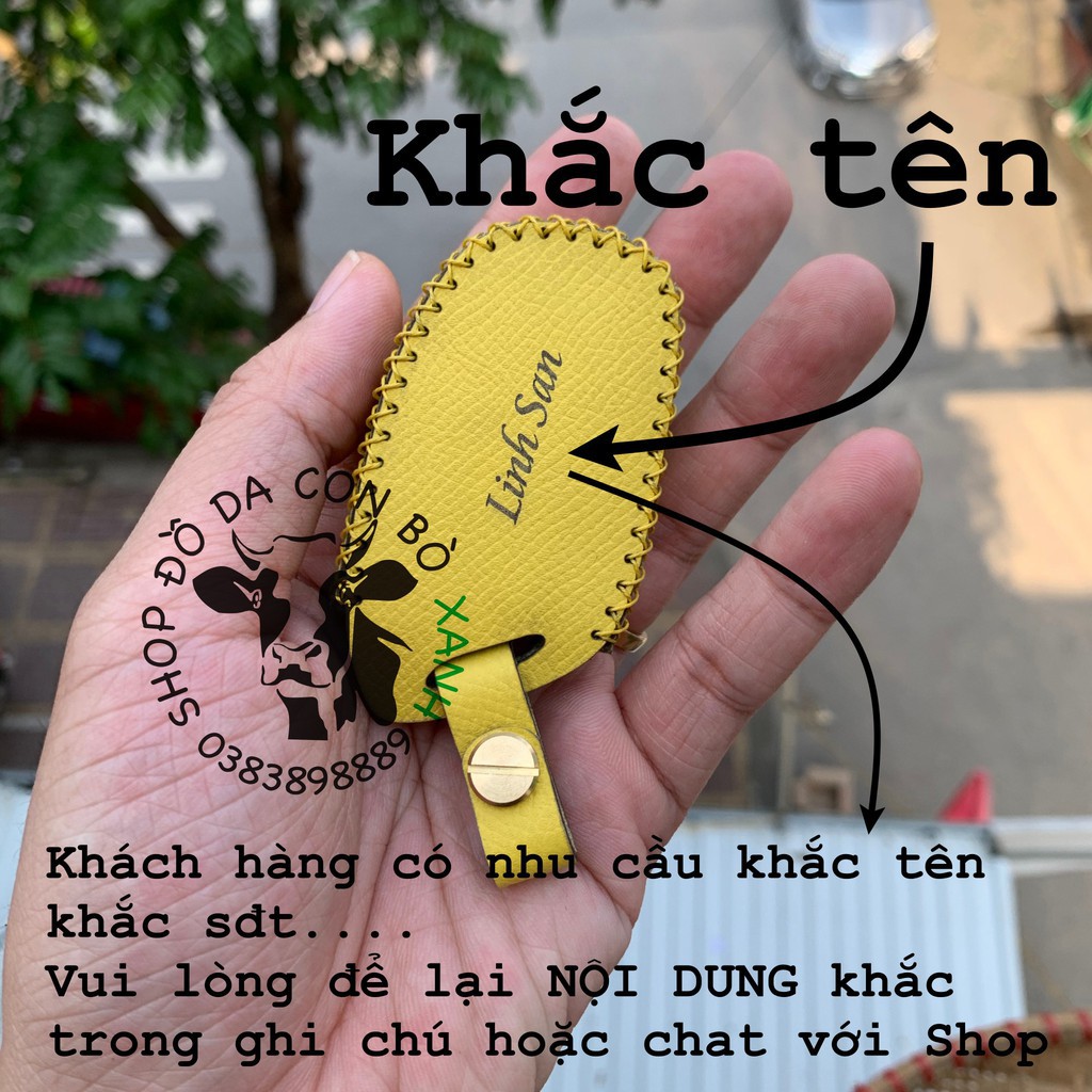 Bao Da Chất Lượng Cao Bảo Vệ Chìa Khóa MG ZS, MG HS, MG5 2022 handmade da thật 001