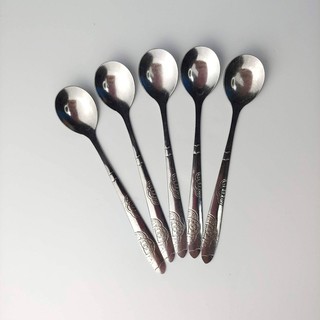 COMBO 3 thìa inox cán hoa đẹp
