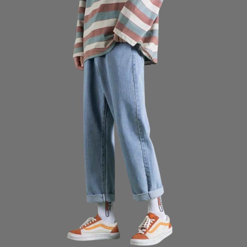 " RẺ VÔ ĐỊCH " Quần Jeans, Quần jeans baggy xanh nam ống suông, rộng, hottrend 2021-XX MENS FASHION!