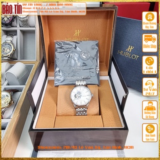 Hộp đồng hồ Hublot chuẩn hãng bằng gỗ phối da cao cấp
