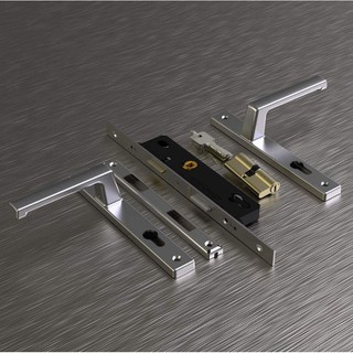 Khoá đơn điểm cửa nhôm xingfa mạ titan Huy hoàng