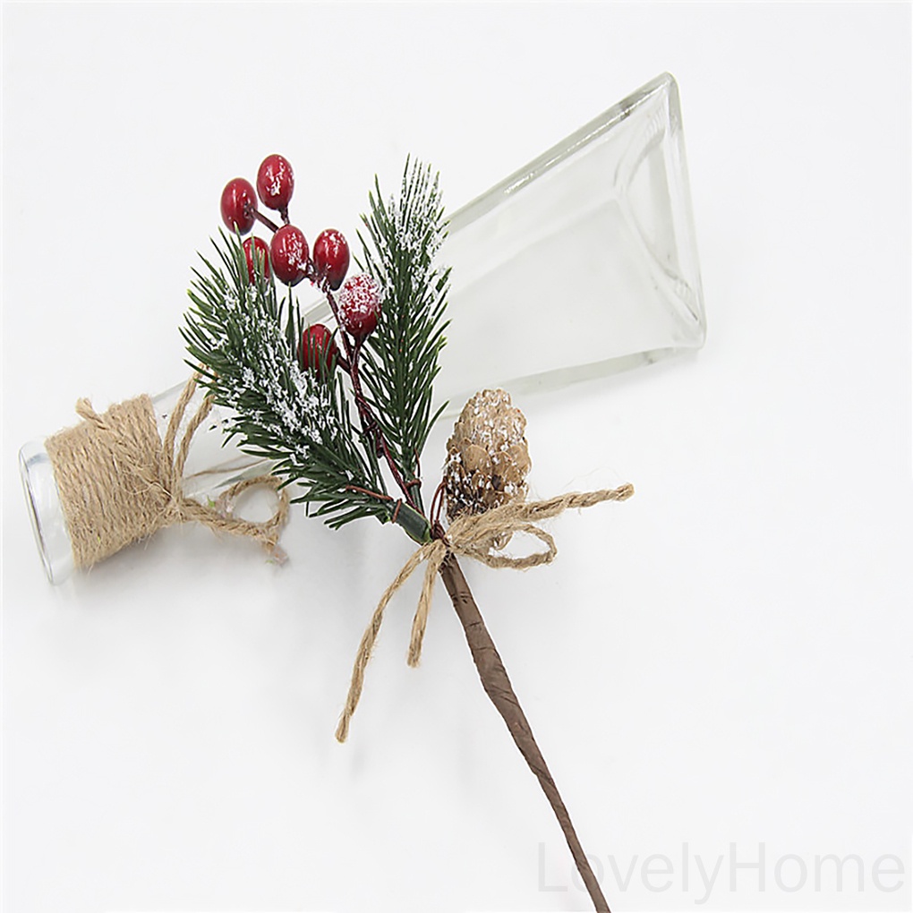 Cành thông giả trang trí giáng sinh bằng nhựa DIY