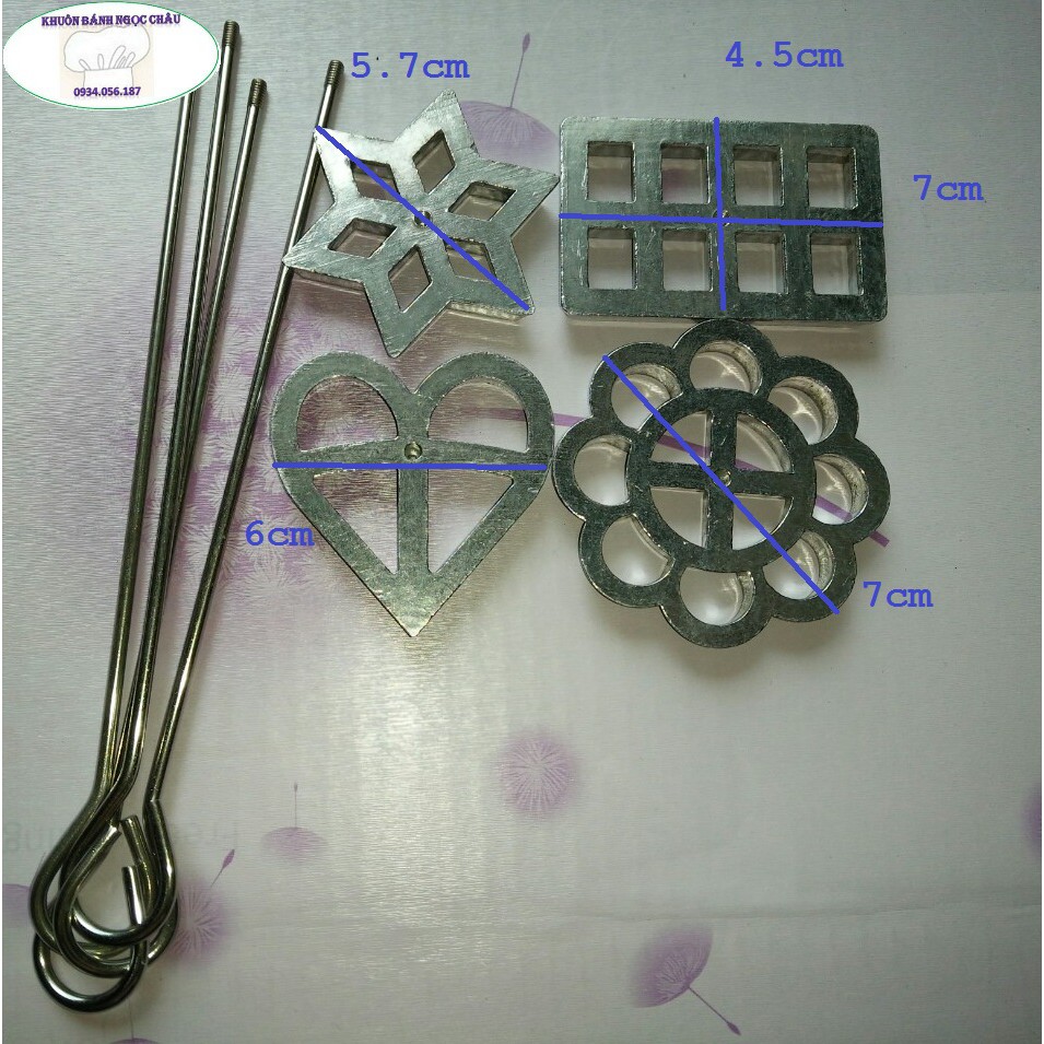 Combo 4 khuôn làm bánh nhúng