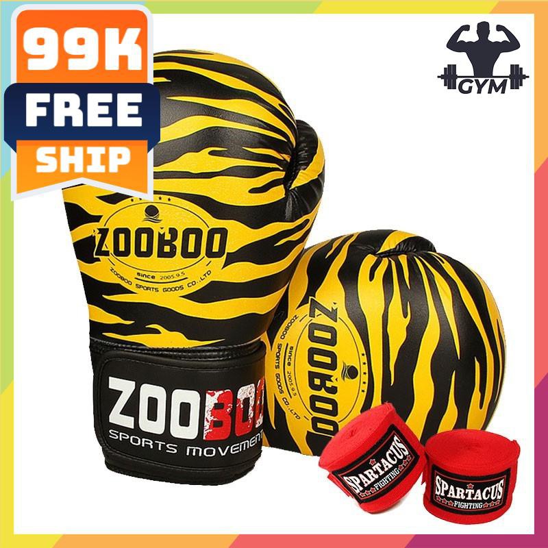 FLASH SALE🎁 Bao tay boxing Zooboo hình hổ-Găng tay đấm bốc 2021 đấm bao cát