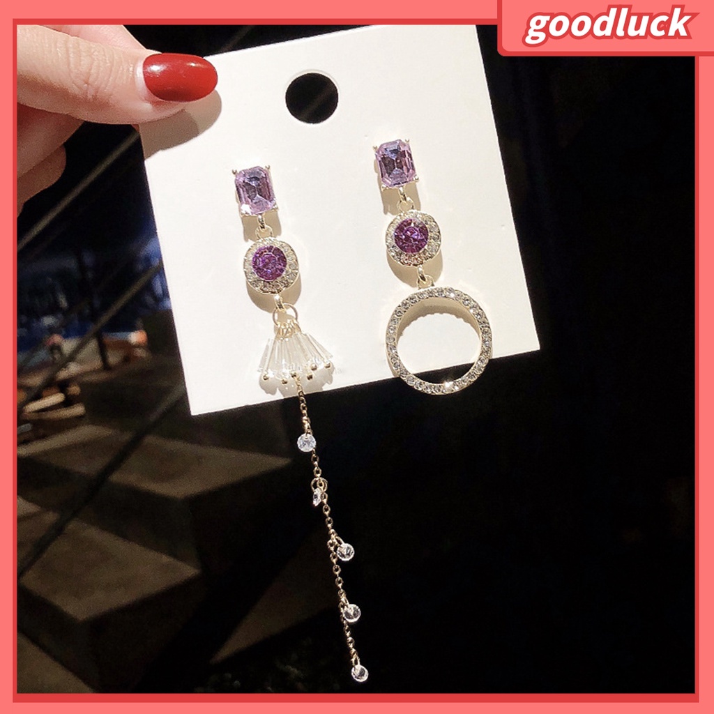 Goodluck| 1 Đôi Khuyên Tai Dài Thắt Nơ Tua Rua Đính Ngọc Trai Giả Vintage Làm Quà Tặng Sinh Nhật