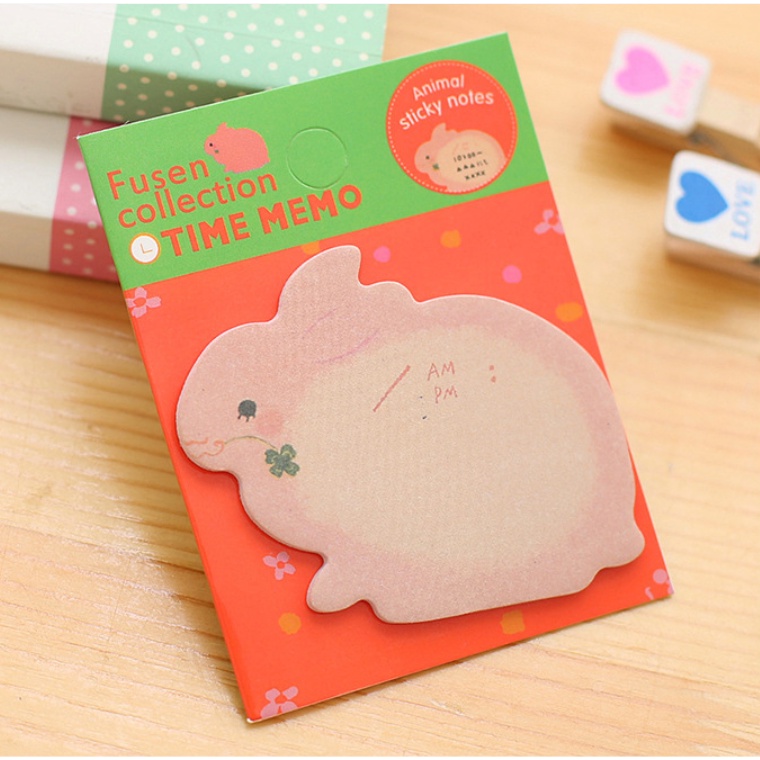 Giấy note con vật cute phong cách Hàn Quốc - Nhãn dán kế hoạch mini đẹp rẻ hữu ích