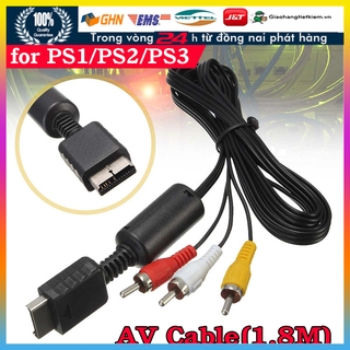 1.8m dây cáp av kết nối ps1 ps2 ps3 slim