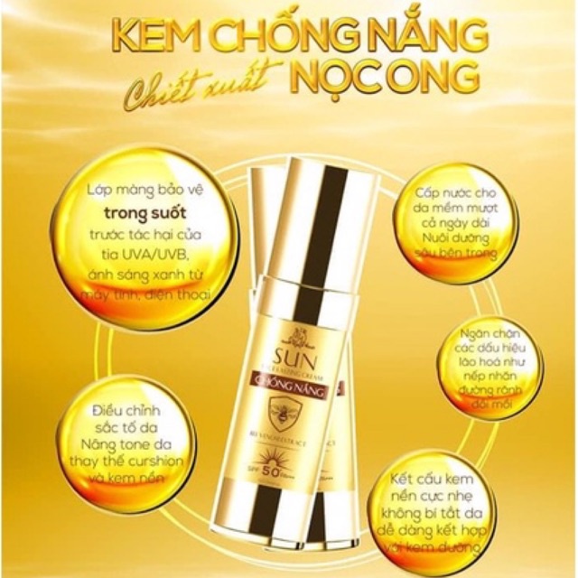 Kem Chống Nắng Nọc Ong Collagen X3 chống nắng Đông Anh chuẩn chính hãng