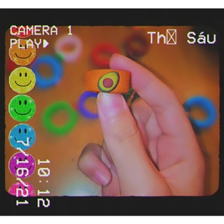 Nhẫn đất sét tự khô hình trái bơ avocado indie aesthetic