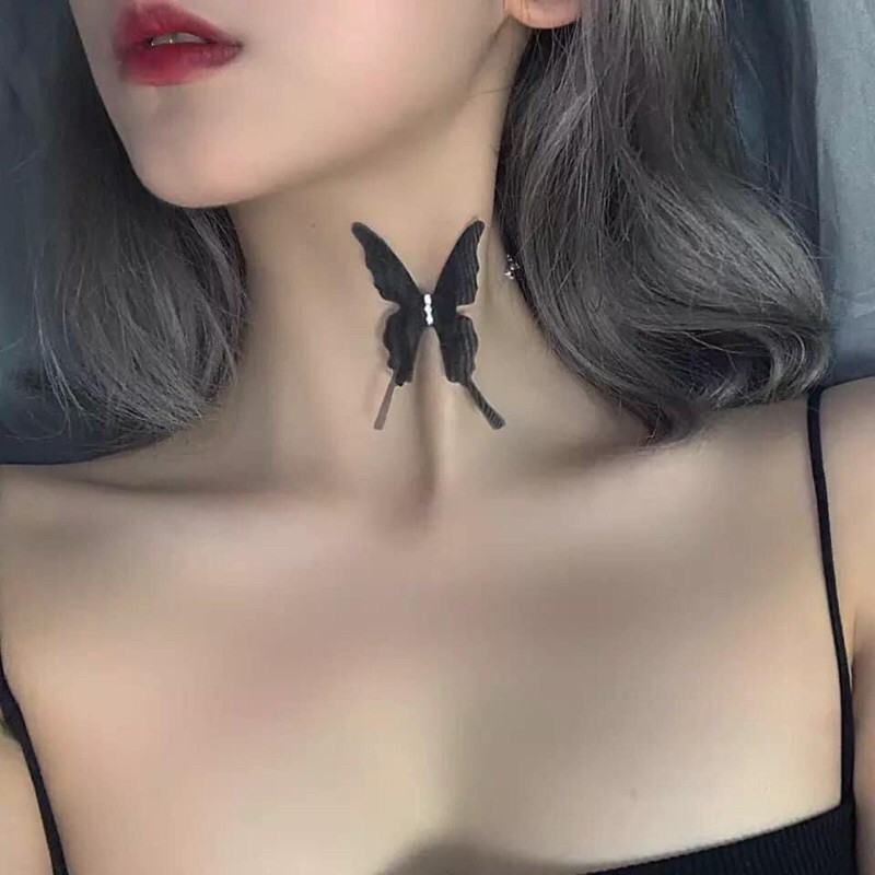 vòng cổ, choker hình con bướm