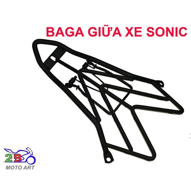 BAGA GIỮA SONIC ( Titan, Inox, đen )