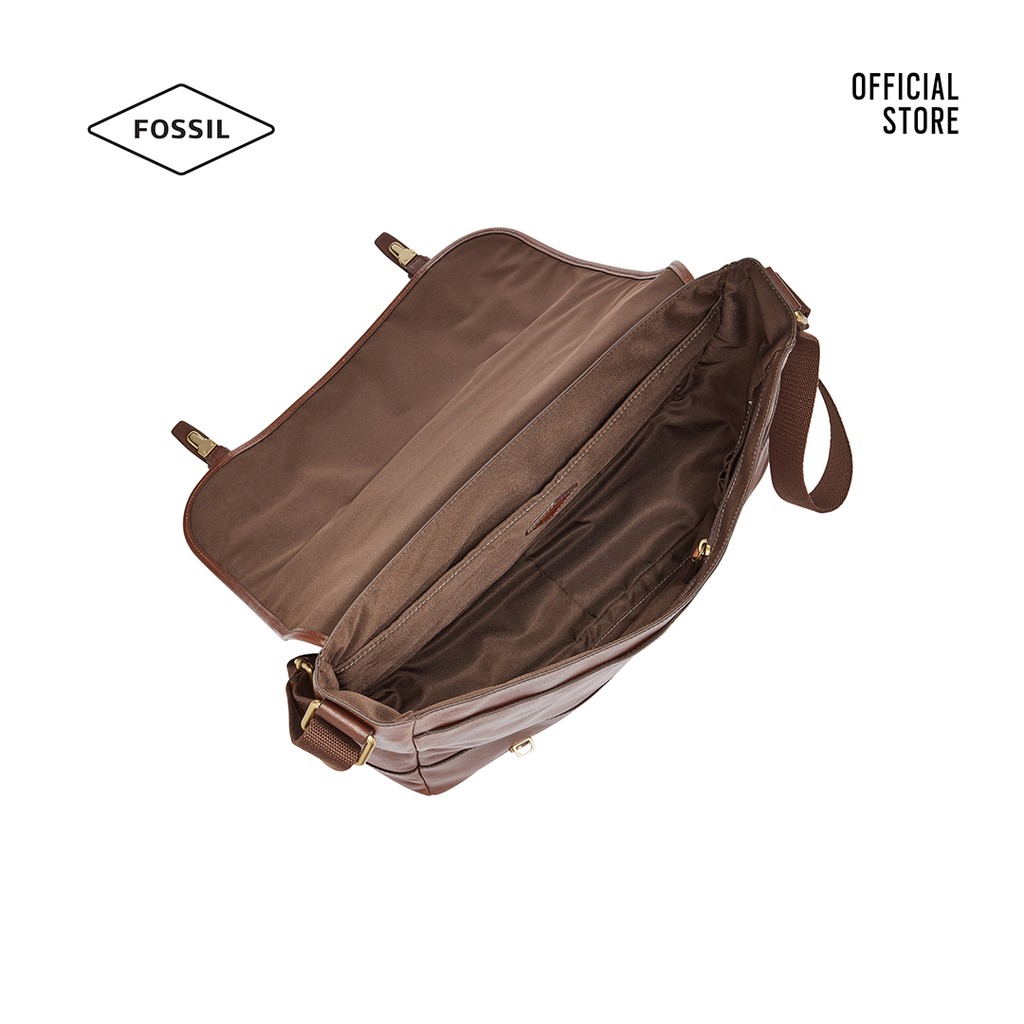 [Mã FARSBR447 giảm 12% tối đa 100K đơn 500K] Túi đeo chéo nam Fossil Evan Messenger Bag SBG1161200 - nâu