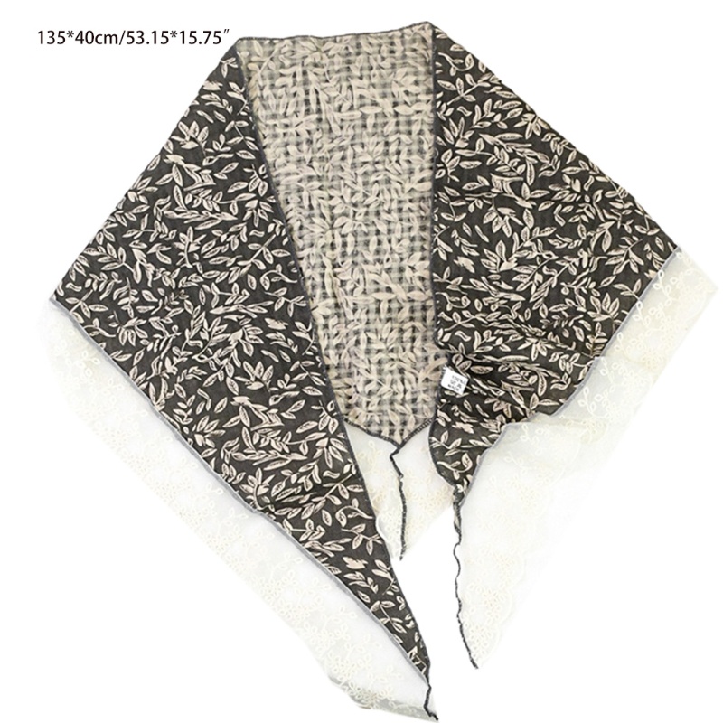 Khăn Choàng Cổ Giả Thắt Nút Họa Tiết Kẻ Sọc Chống Nắng Mùa Hè Phong Cách Hàn Quốc Cho Nữ