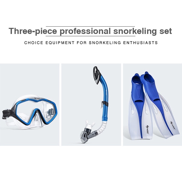 WAVE Set Đồ Lặn Biển Gồm 3 Món Gồm Mặt Nạ Và Ống Thở Tiện Dụng