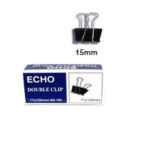 Hộp 12 Kẹp giấy, kẹp bướm Echo đủ các cỡ (15mm đến 51mm)