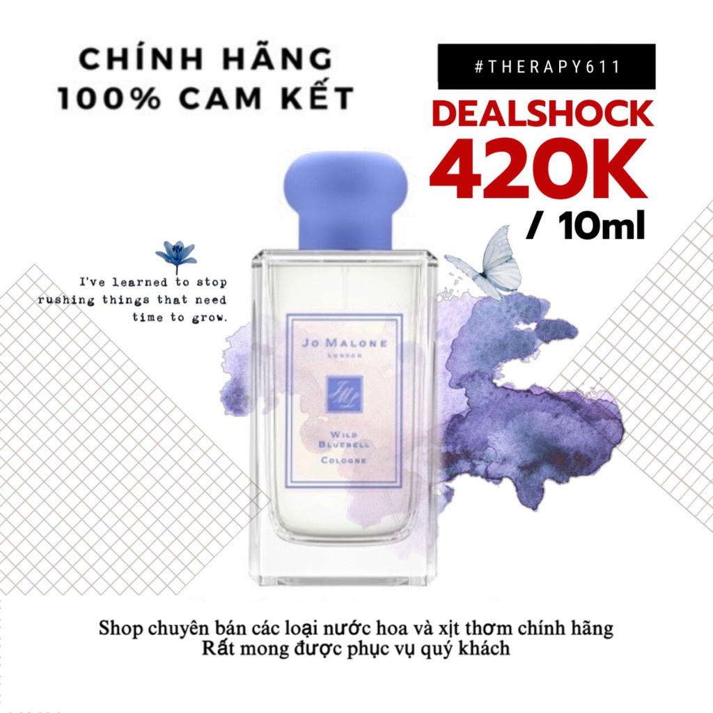 ..::✨Nước hoa Jo Malone Wild BlueBell Edition Liminted Spray / Chuẩn authentic✨::..