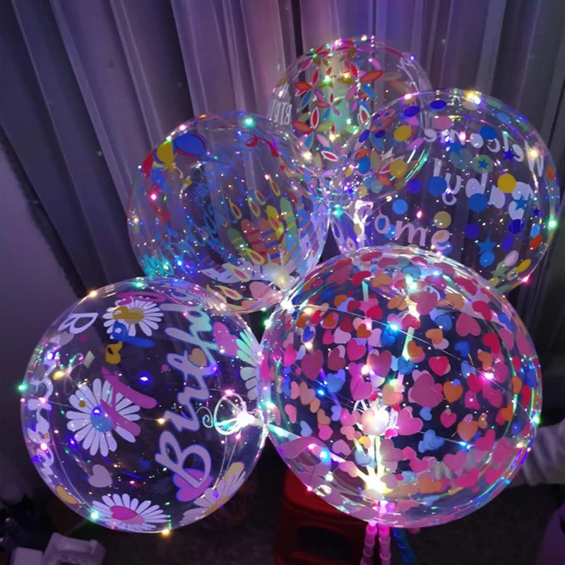 Bong bóng trong suốt 20 inches khổng lồ dùng trang trí tiệc