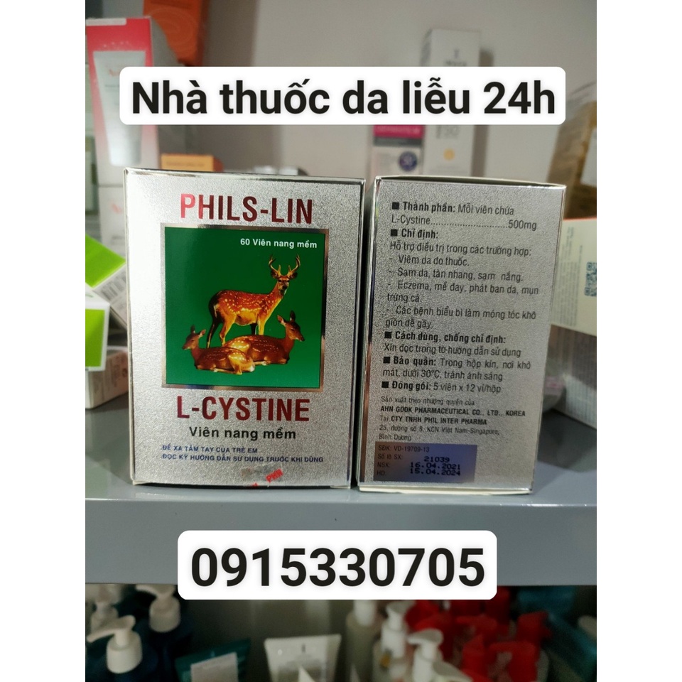 L-cystine Phil-S-lin  Lcystine Philslin 500mg viên uống bổ gan