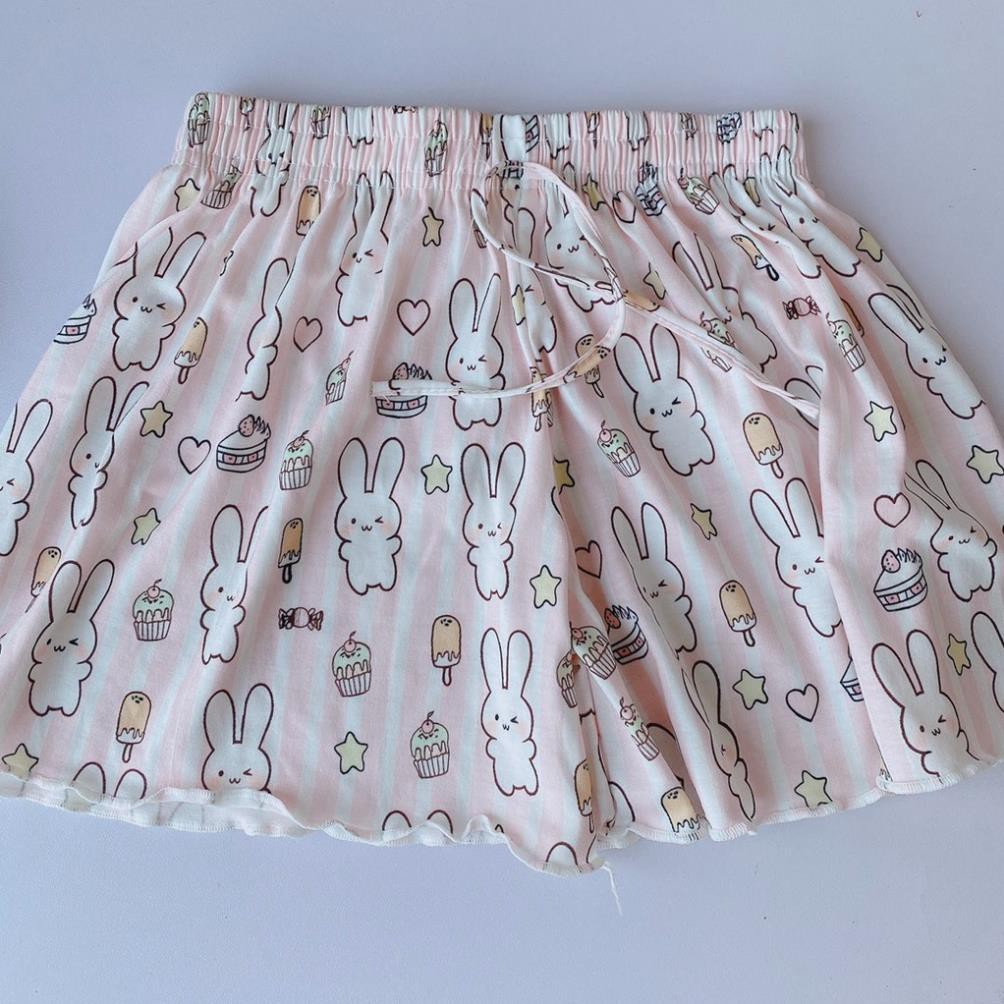 Quần Short Nữ Mặc Nhà Họa Tiết Kitty - Lynn.Store] - Quần đùi nữ mặc nhà say hi kít ty cute phomaique